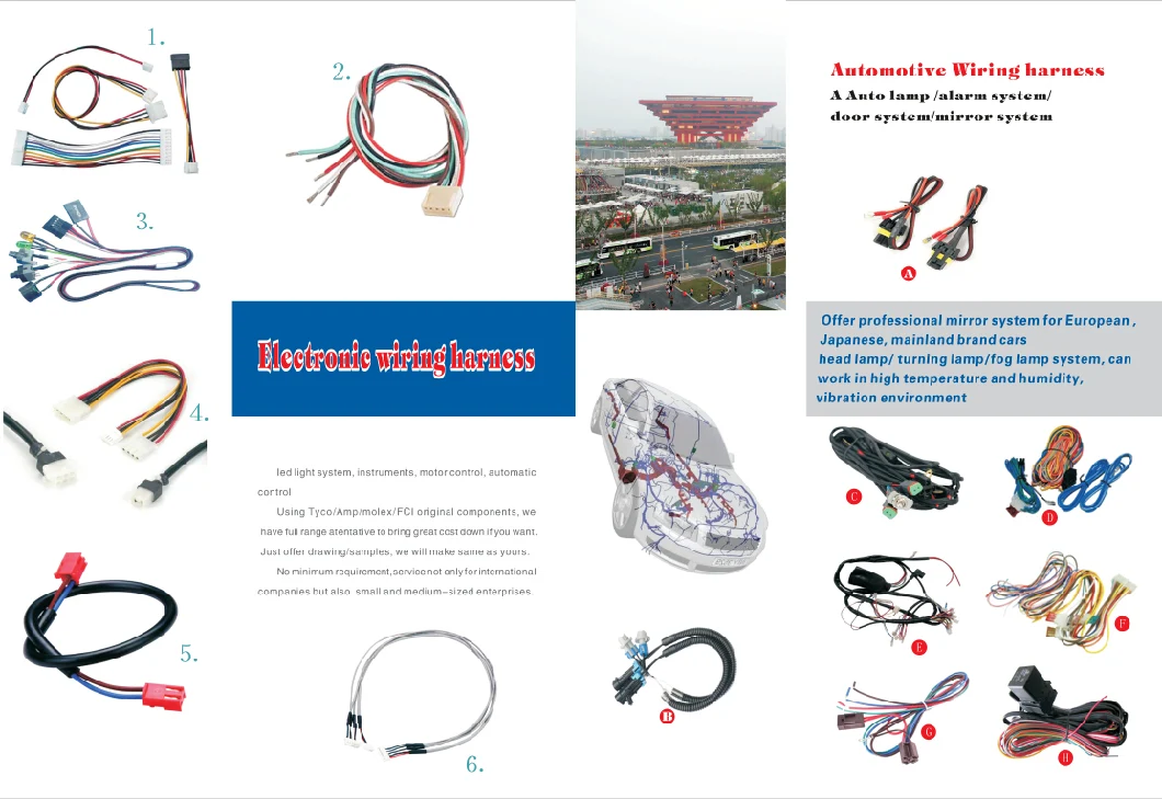 Wire Home Appliance Harness Wiring Molex Connector OEM Home Appliance Wire Harness for Washing Machine Motor