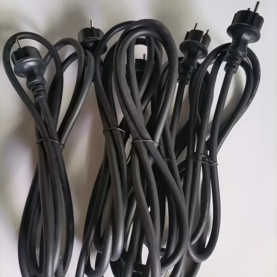 Cee7/7 Europeo IP44 Impermeable Enchufe macho a hembra Cable de cables de extensión Conforme Europa Euro Alemán VDE Aprobación 16A 250V Cable de alimentación de CA