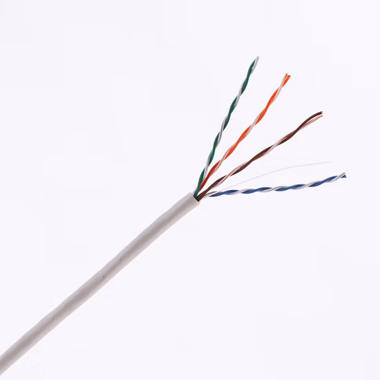 0,48 mm 0,5 mm Cu 305 m cable LAN de datos UTP Cat5e de par trenzado para comunicación de red